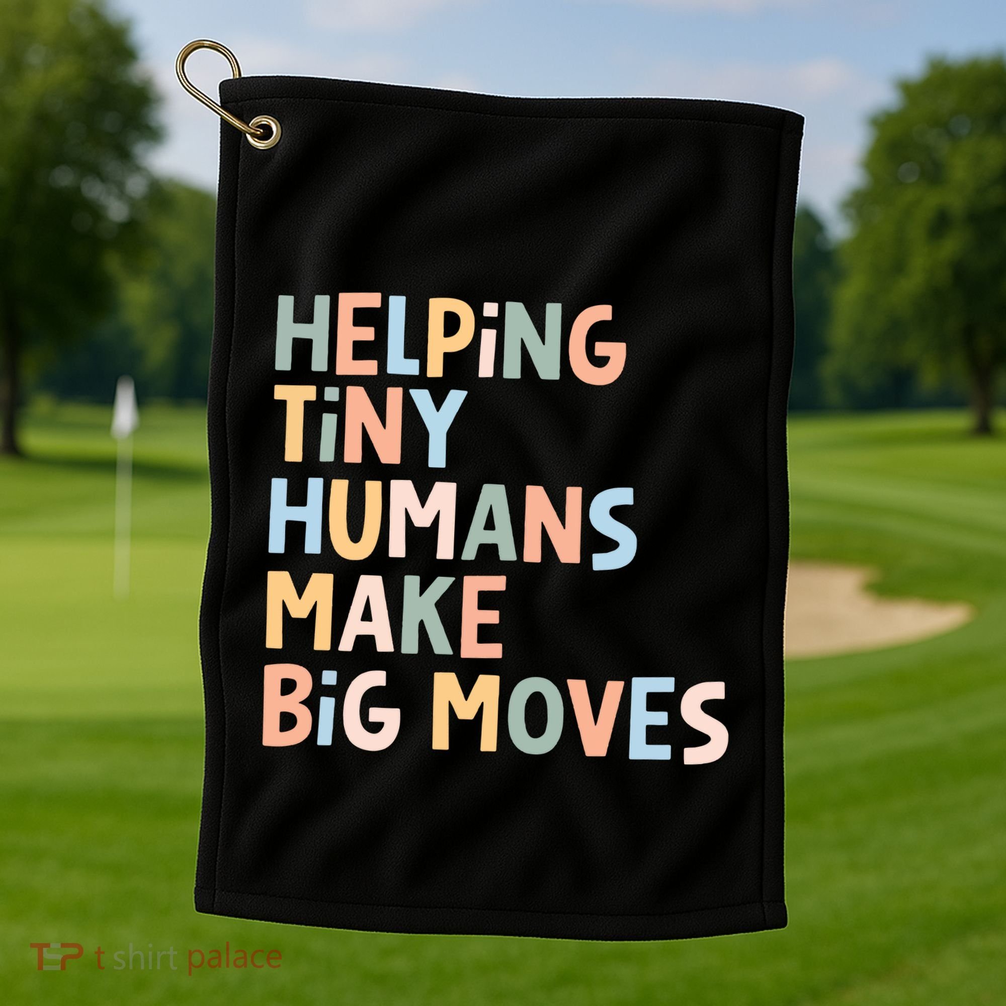 Helping Tiny Humans Make Big Moves Golf Towel