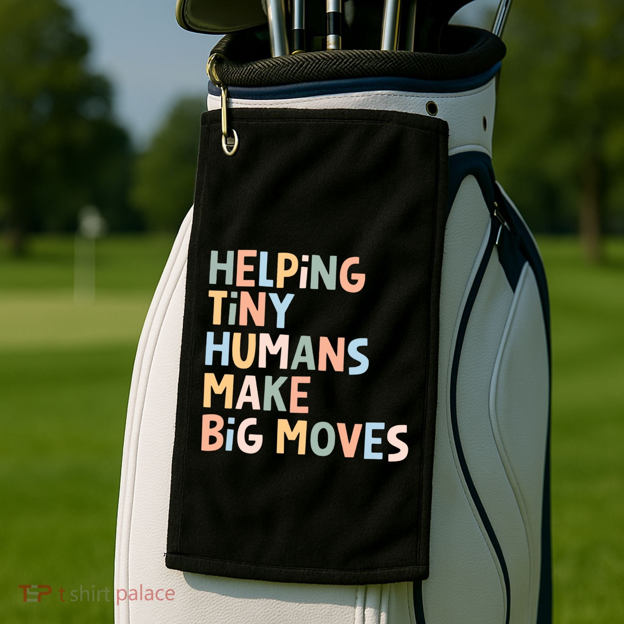 Helping Tiny Humans Make Big Moves Golf Towel
