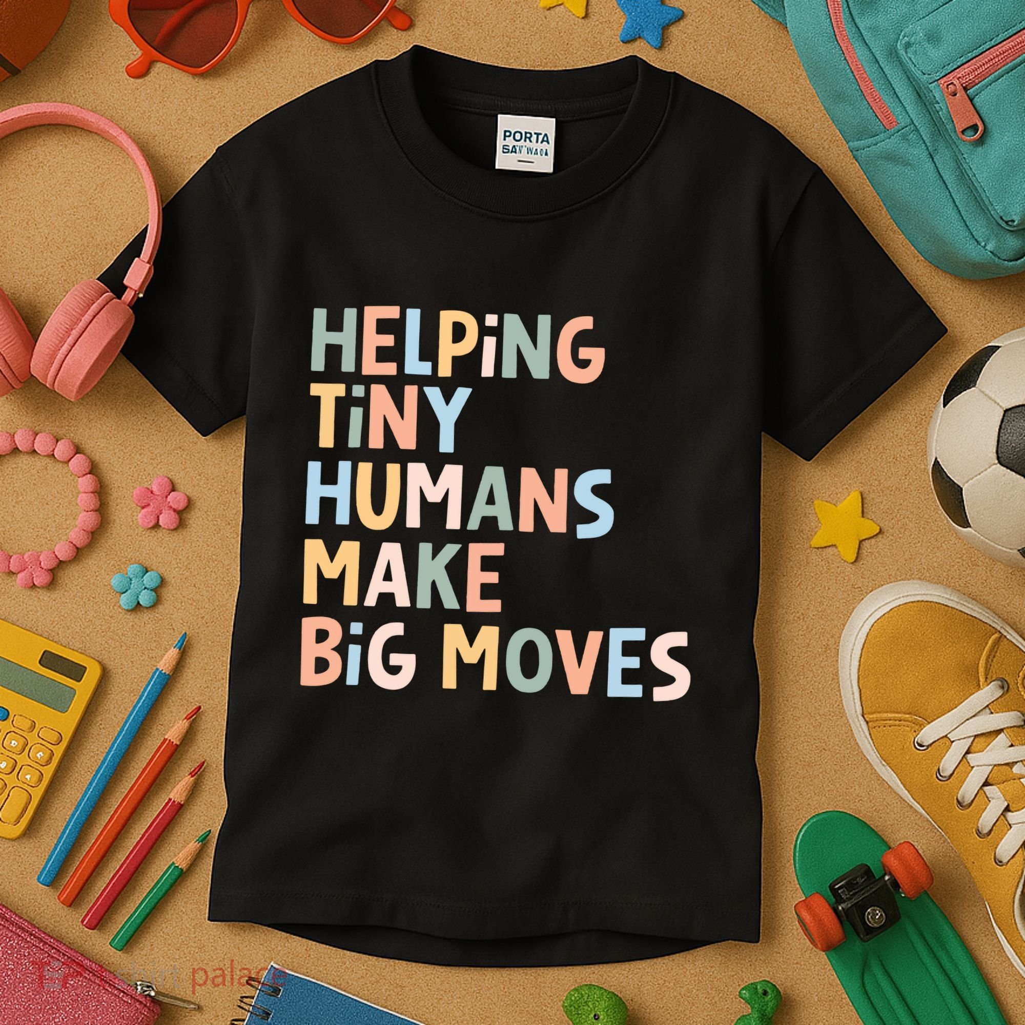 Helping Tiny Humans Make Big Moves Kids T-Shirt