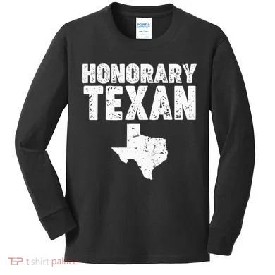 Honorary Texan Kids Long Sleeve Shirt