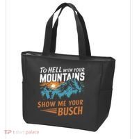 Hiking To Hell With Your Mountains Show Me Your Busch Tote Bag thumb 3