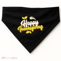Happy Thanksgiving Holiday Cute USA-Made Doggie Bandana thumb 0
