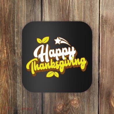 Happy Thanksgiving Holiday Cute Coaster