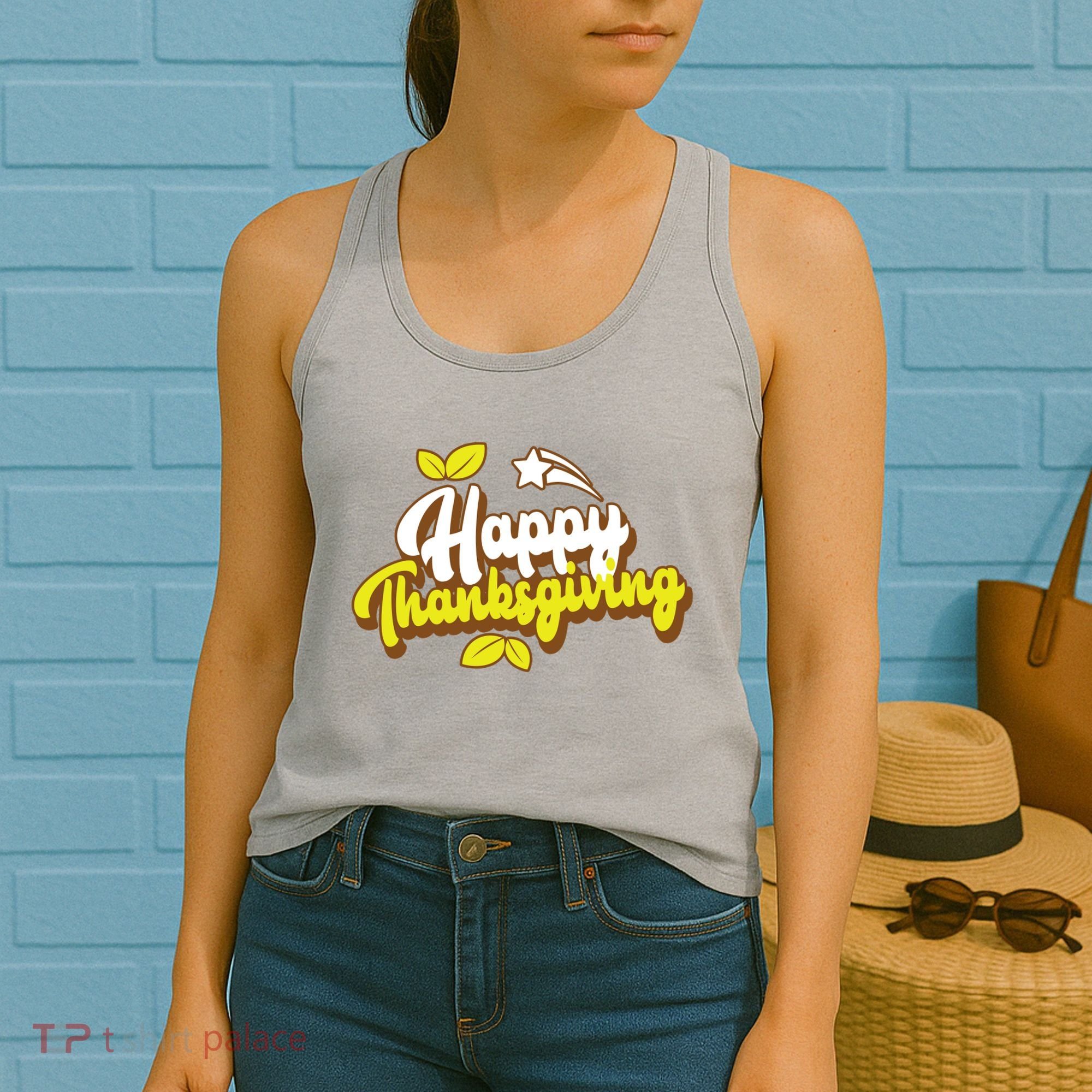 Happy Thanksgiving Holiday Cute Women's Tank Top