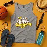 Happy Thanksgiving Holiday Cute Tank Top thumb 4