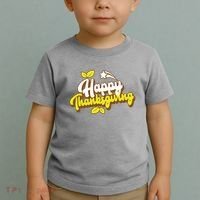 Happy Thanksgiving Holiday Cute Toddler T-Shirt thumb 2