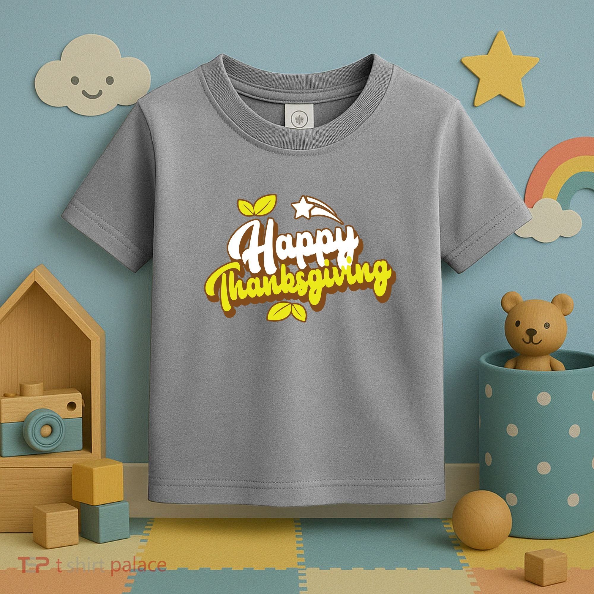 Happy Thanksgiving Holiday Cute Toddler T-Shirt