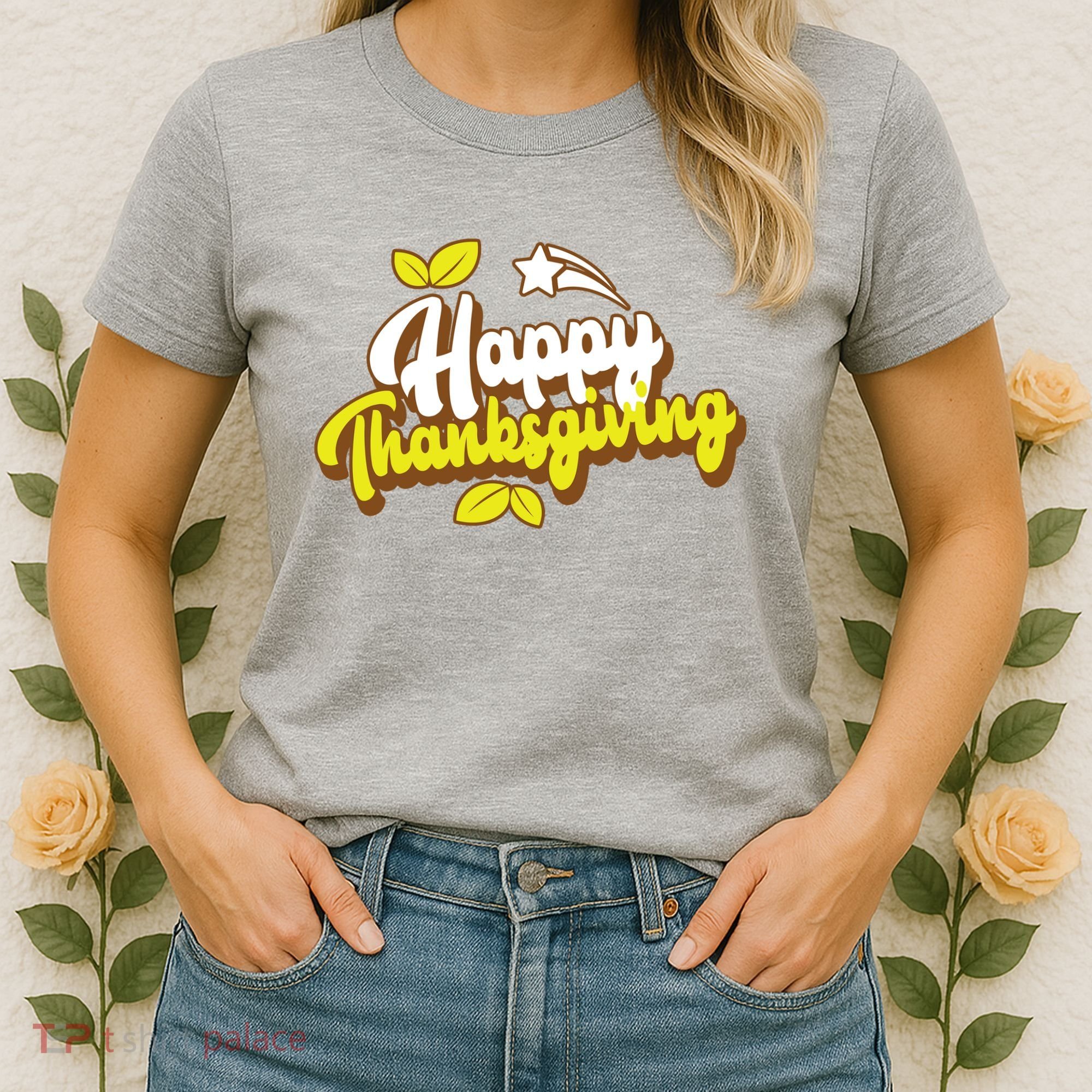 Happy Thanksgiving Holiday Cute Women's T-Shirt