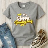 Happy Thanksgiving Holiday Cute Women's T-Shirt thumb 3