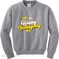 Happy Thanksgiving Holiday Cute Kids Sweatshirt thumb 0