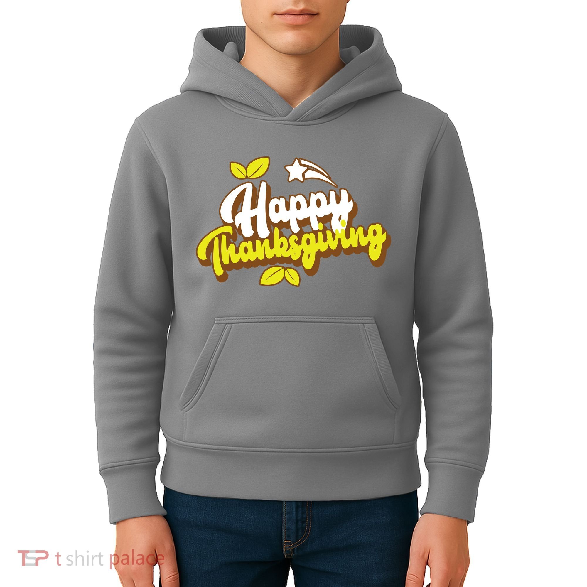 Happy Thanksgiving Holiday Cute Kids Hoodie