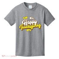 Happy Thanksgiving Holiday Cute Kids T-Shirt thumb 0