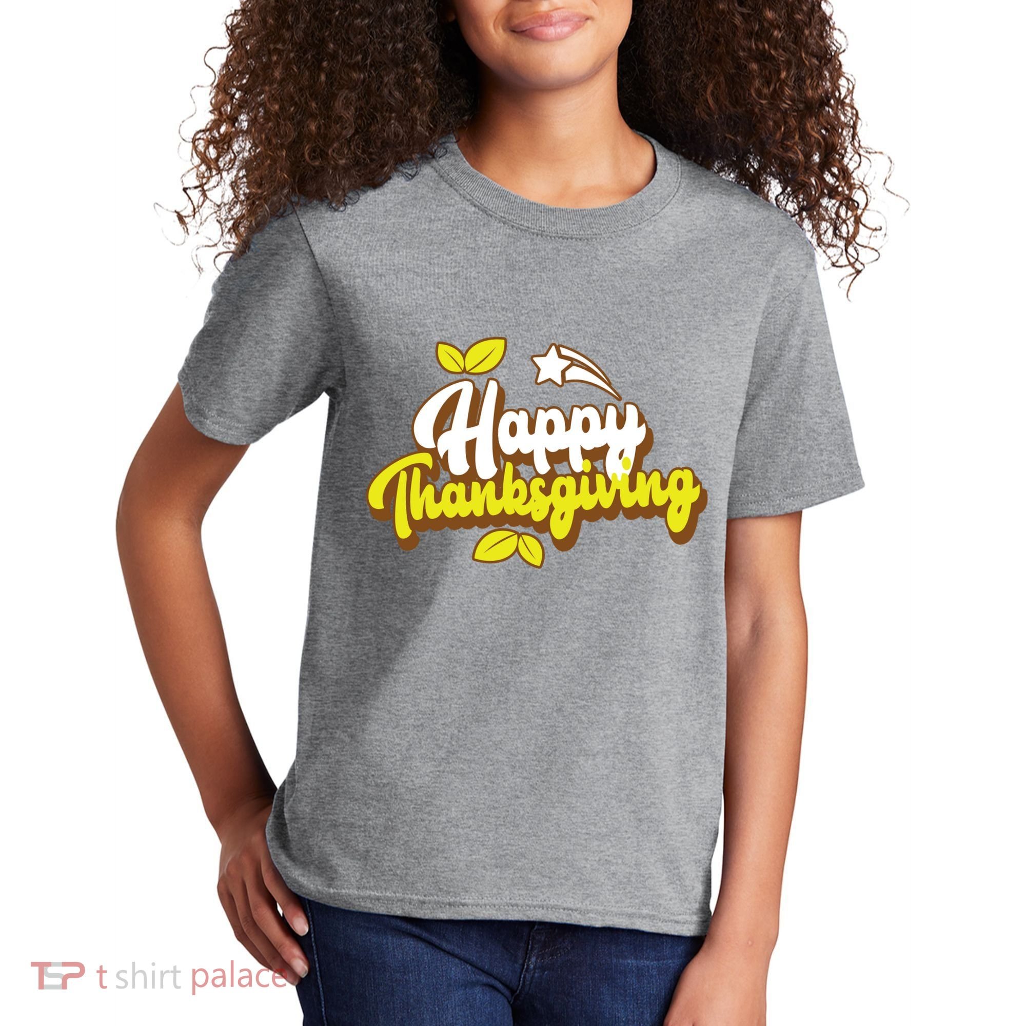 Happy Thanksgiving Holiday Cute Kids T-Shirt