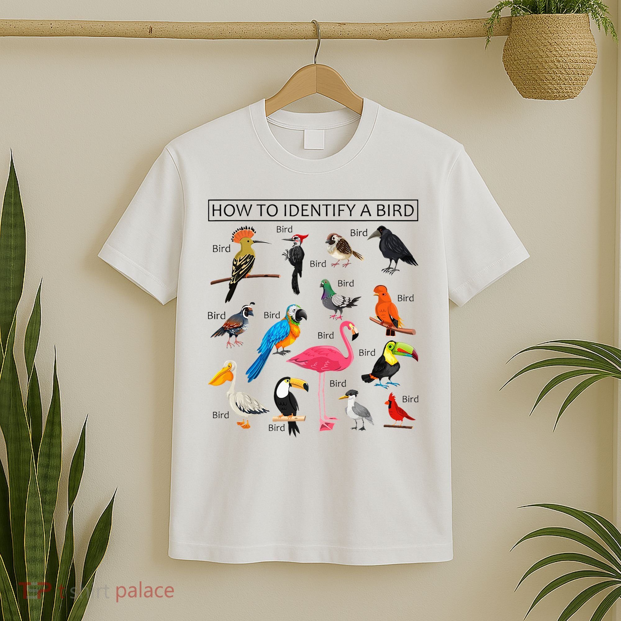 How To Identify A Bird Birds Lover Nature Birdwatcher T-Shirt