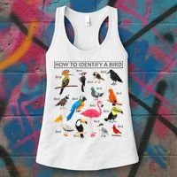 How To Identify A Bird Birds Lover Nature Birdwatcher Women's Tank Top thumb 3