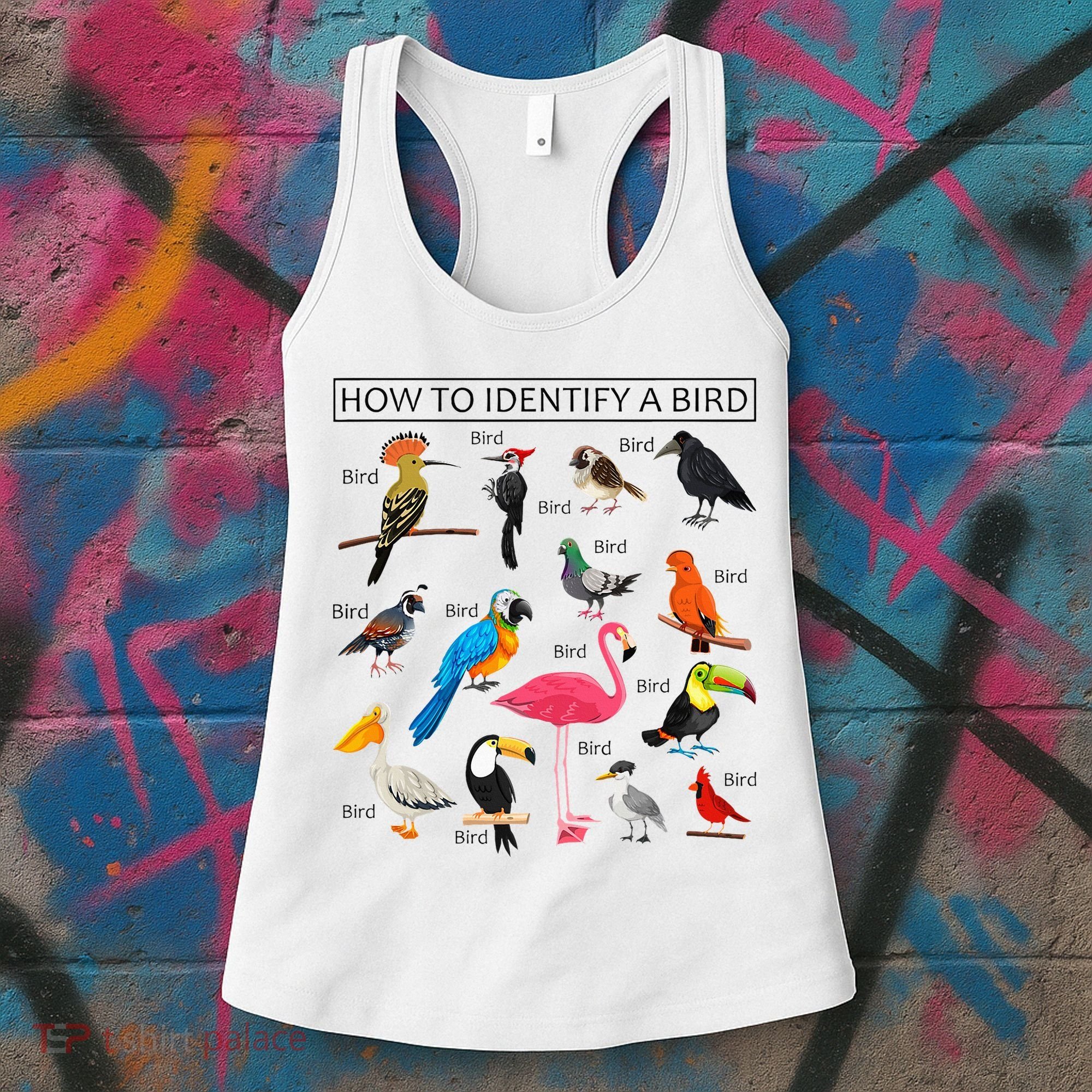 How To Identify A Bird Birds Lover Nature Birdwatcher Women's Tank Top