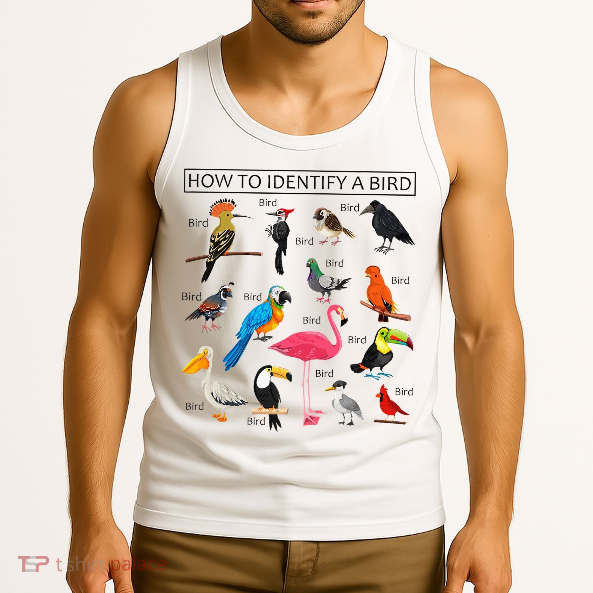 How To Identify A Bird Birds Lover Nature Birdwatcher Tank Top