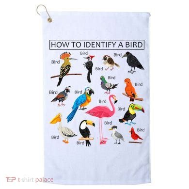 How To Identify A Bird Birds Lover Nature Birdwatcher Golf Towel