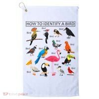 How To Identify A Bird Birds Lover Nature Birdwatcher Golf Towel thumb 0