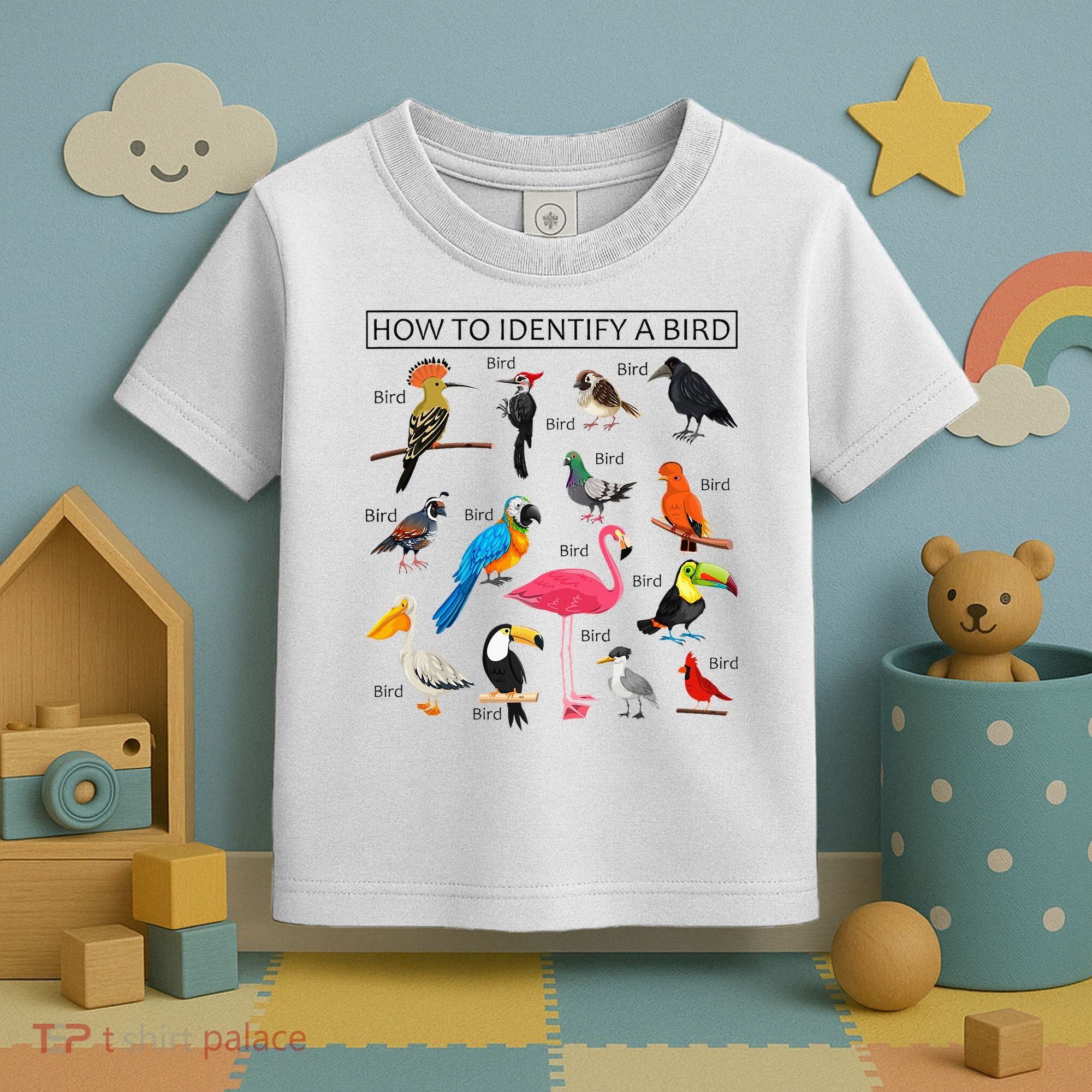 How To Identify A Bird Birds Lover Nature Birdwatcher Toddler T-Shirt