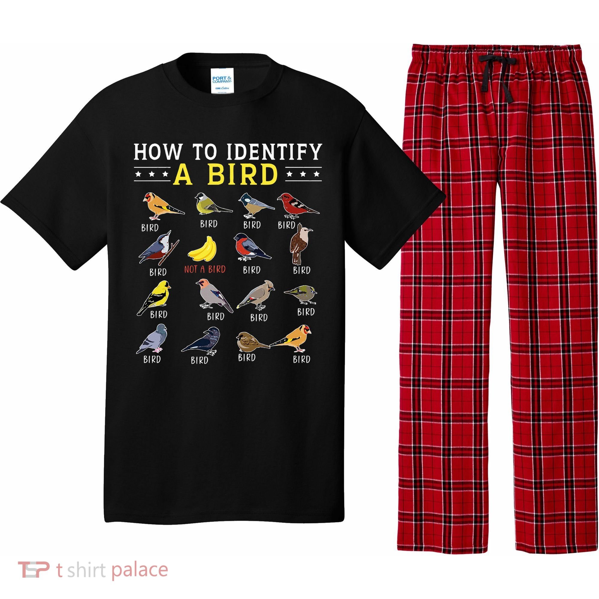 How To Identify A Bird Bird Watcher Bird Lover Pajama Set