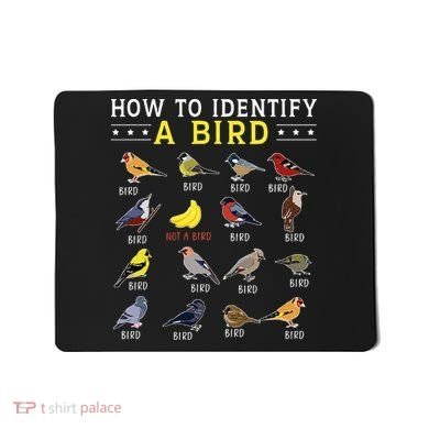 How To Identify A Bird Bird Watcher Bird Lover Mousepad