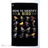 How To Identify A Bird Bird Watcher Bird Lover Golf Towel thumb 0