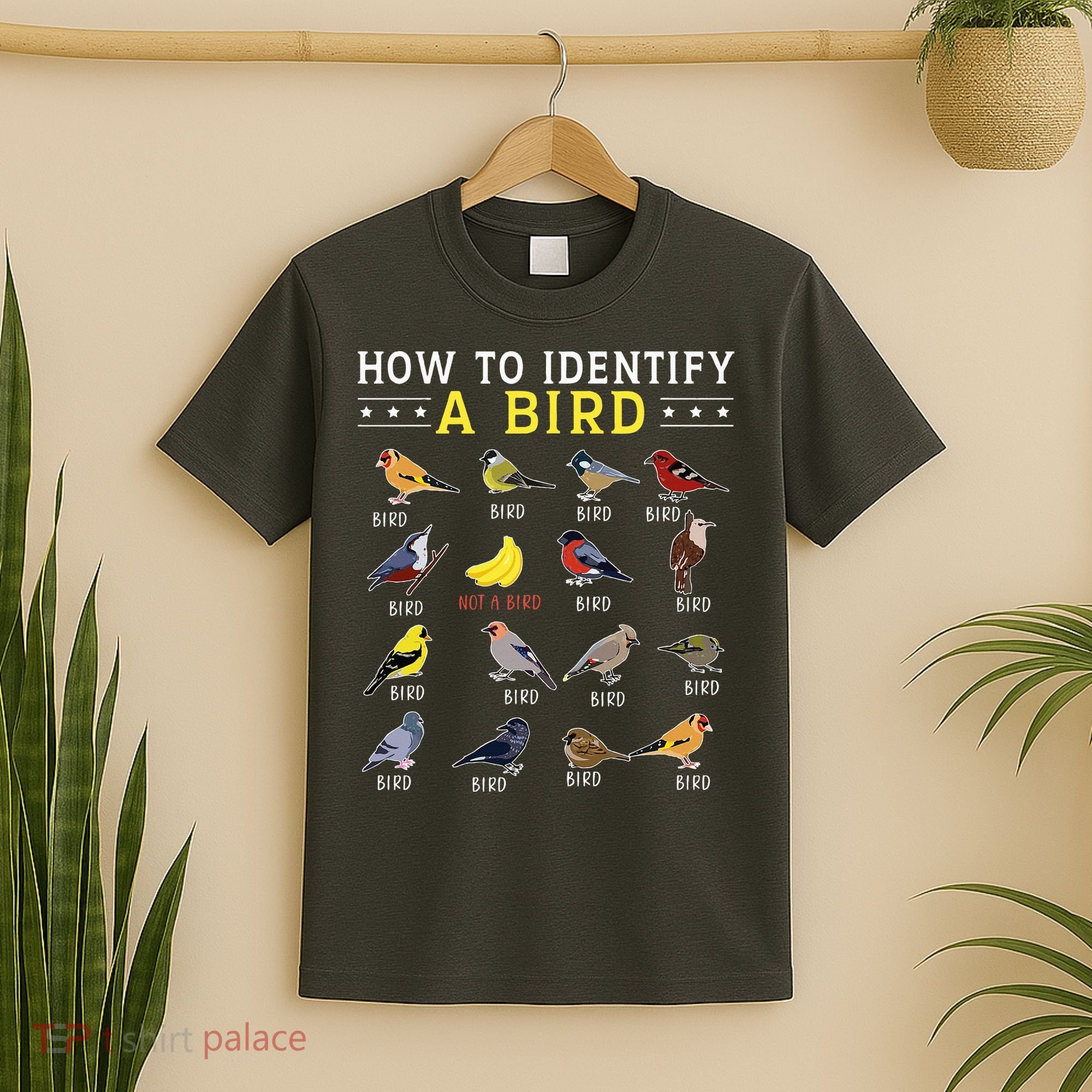 How To Identify A Bird Bird Watcher Bird Lover T-Shirt