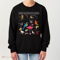 How To Identify A Bird Funny Birds Lover Nature Birdwatcher Women's Sweatshirt thumb 0