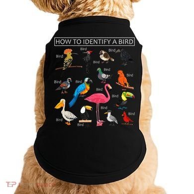How To Identify A Bird Funny Birds Lover Nature Birdwatcher Doggie Tank