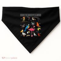 How To Identify A Bird Funny Birds Lover Nature Birdwatcher USA-Made Doggie Bandana thumb 0