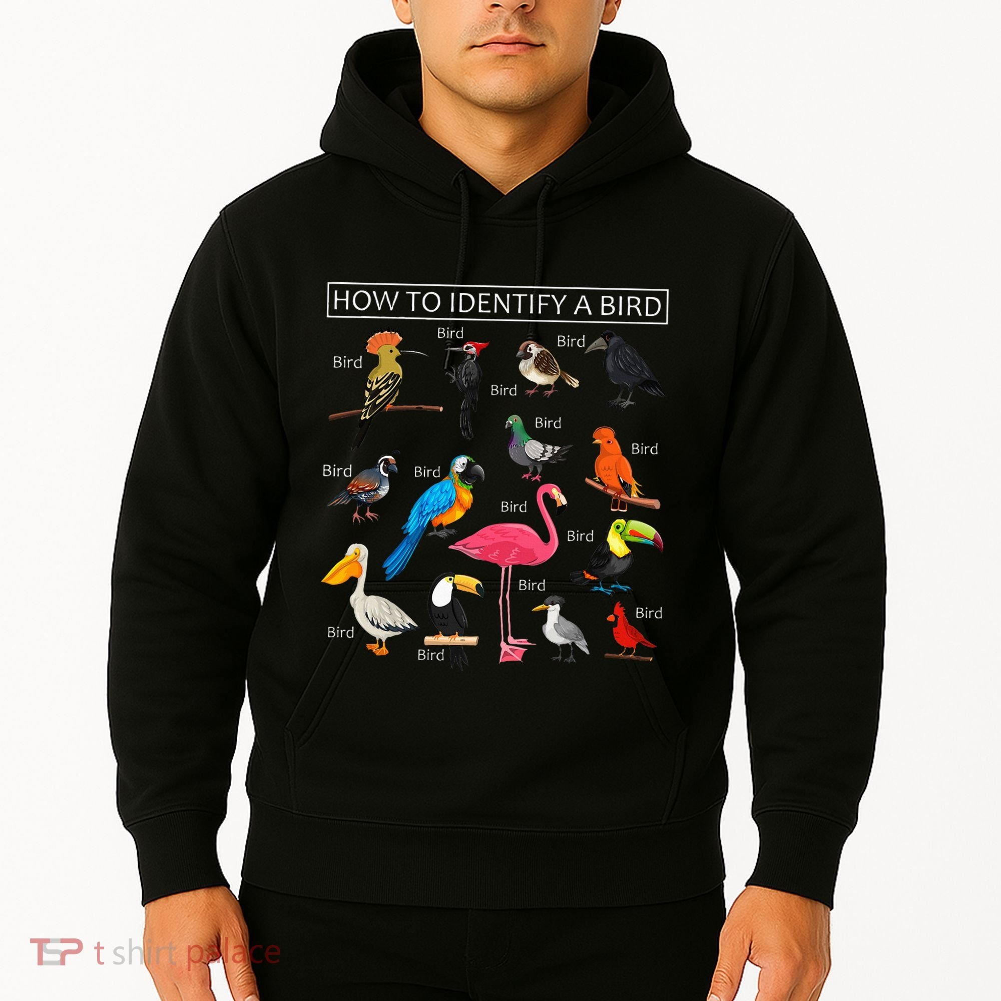 How To Identify A Bird Funny Birds Lover Nature Birdwatcher Hoodie