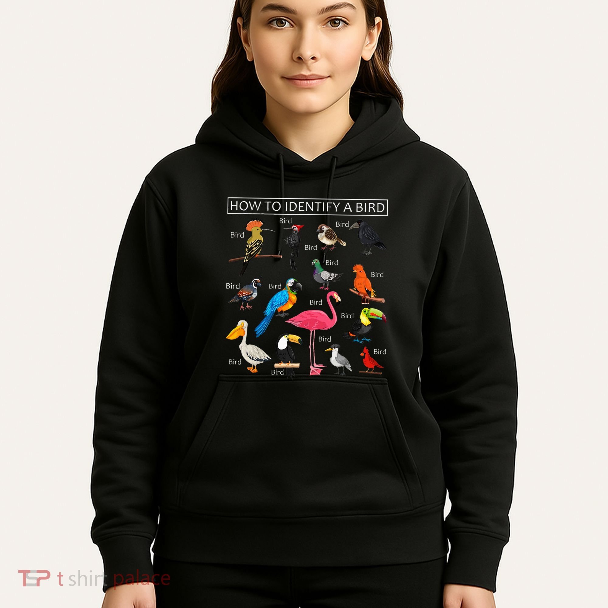 How To Identify A Bird Funny Birds Lover Nature Birdwatcher Hoodie