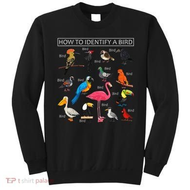 How To Identify A Bird Funny Birds Lover Nature Birdwatcher Sweatshirt