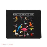 How To Identify A Bird Funny Birds Lover Nature Birdwatcher Mousepad thumb 0