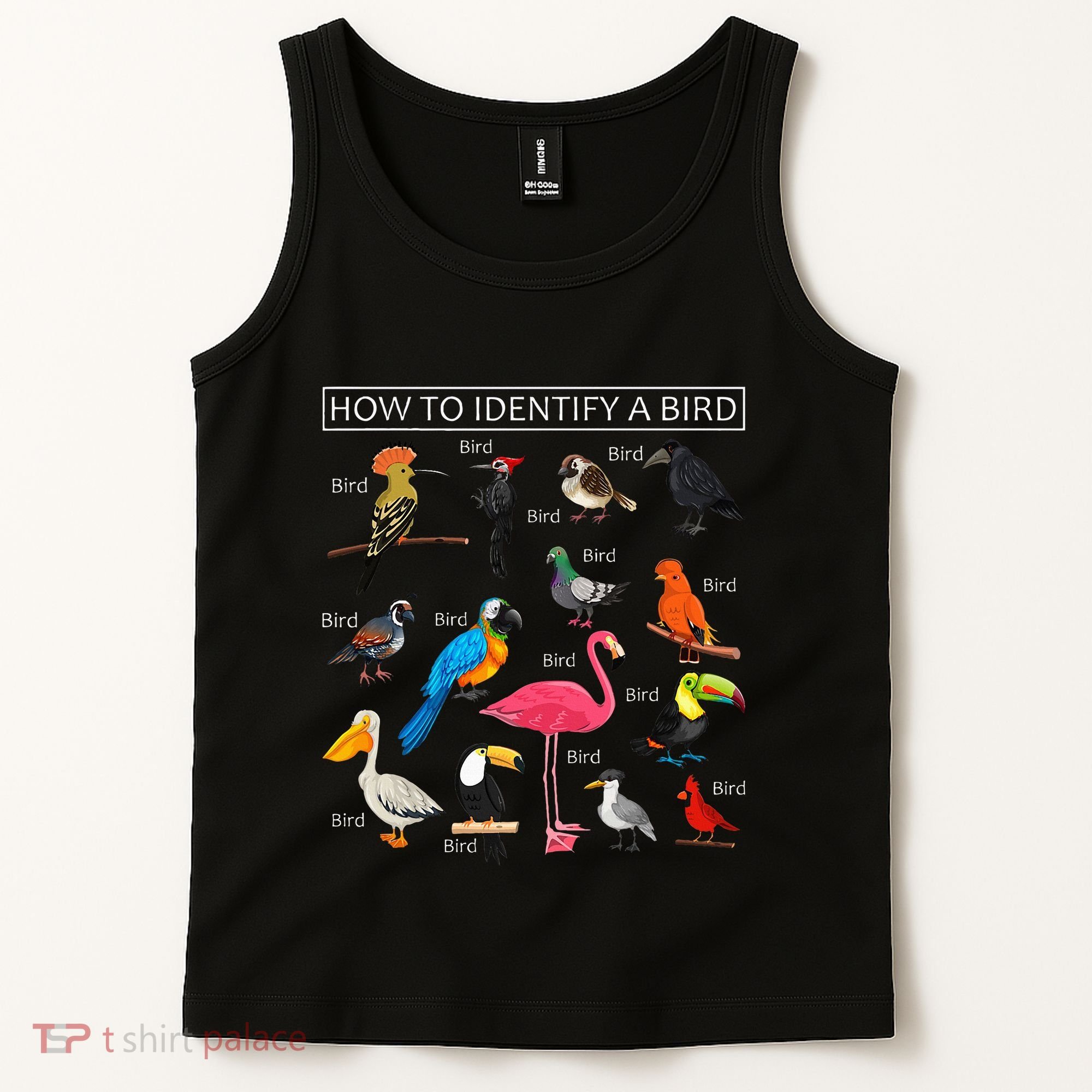 How To Identify A Bird Funny Birds Lover Nature Birdwatcher Tank Top