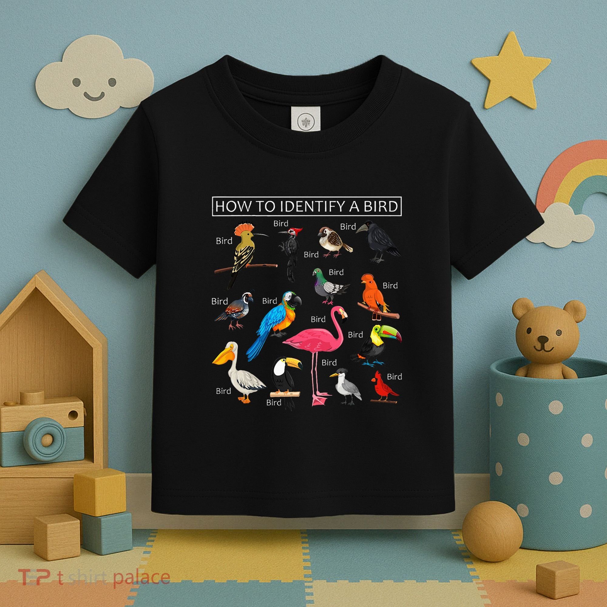 How To Identify A Bird Funny Birds Lover Nature Birdwatcher Toddler T-Shirt