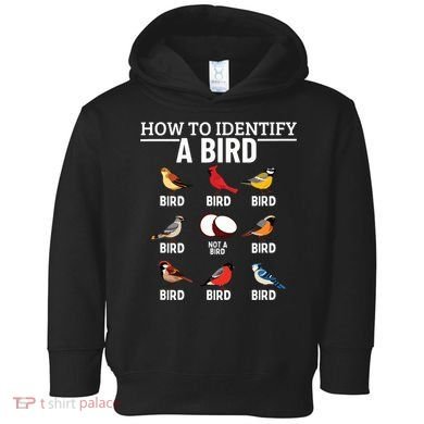 How To Identify A Bird Funny Bird Watching Toddler Hoodie