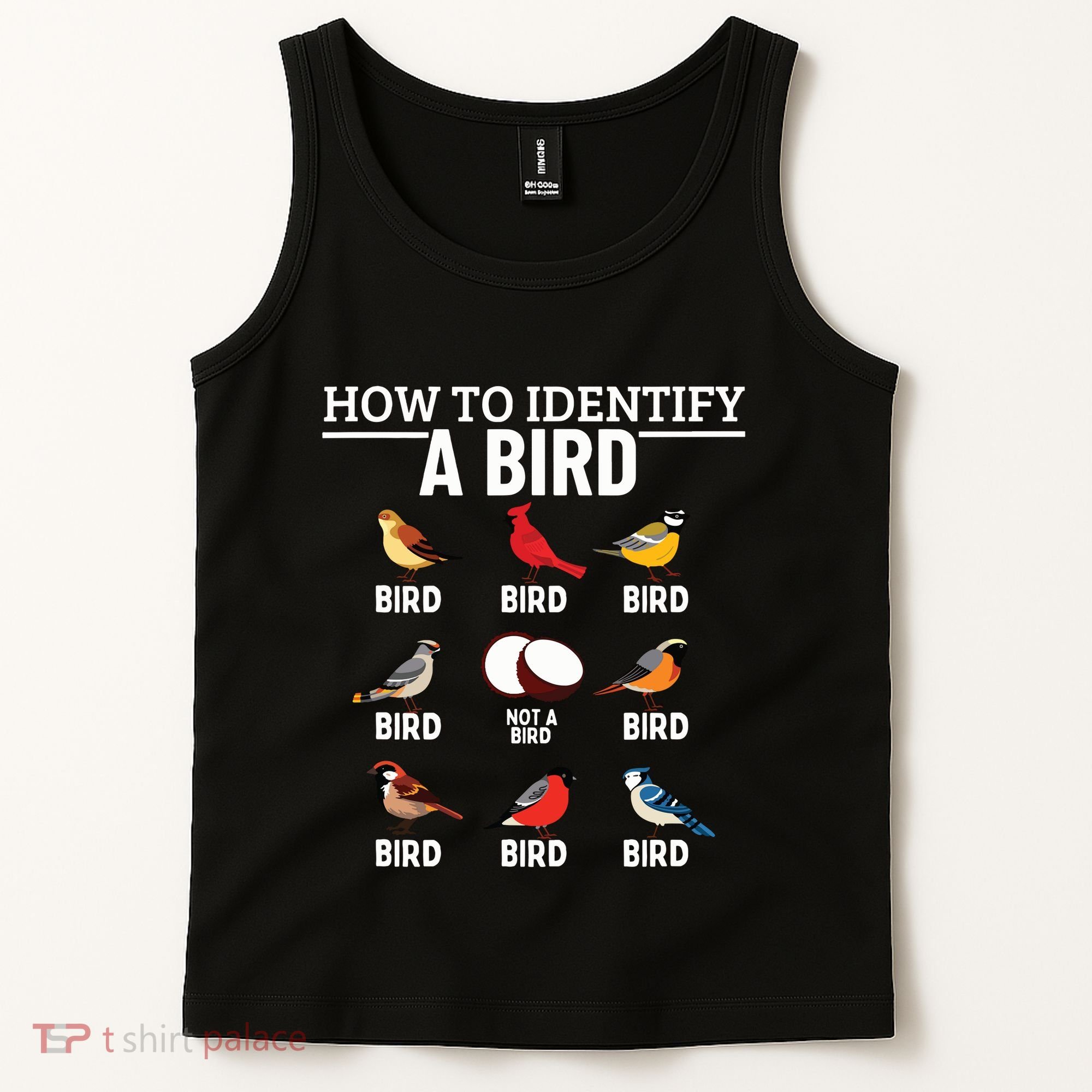 How To Identify A Bird Funny Bird Watching Tank Top
