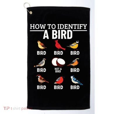 How To Identify A Bird Funny Bird Watching Golf Towel