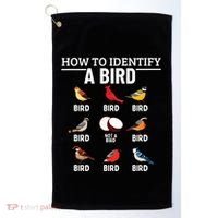 How To Identify A Bird Funny Bird Watching Golf Towel thumb 0