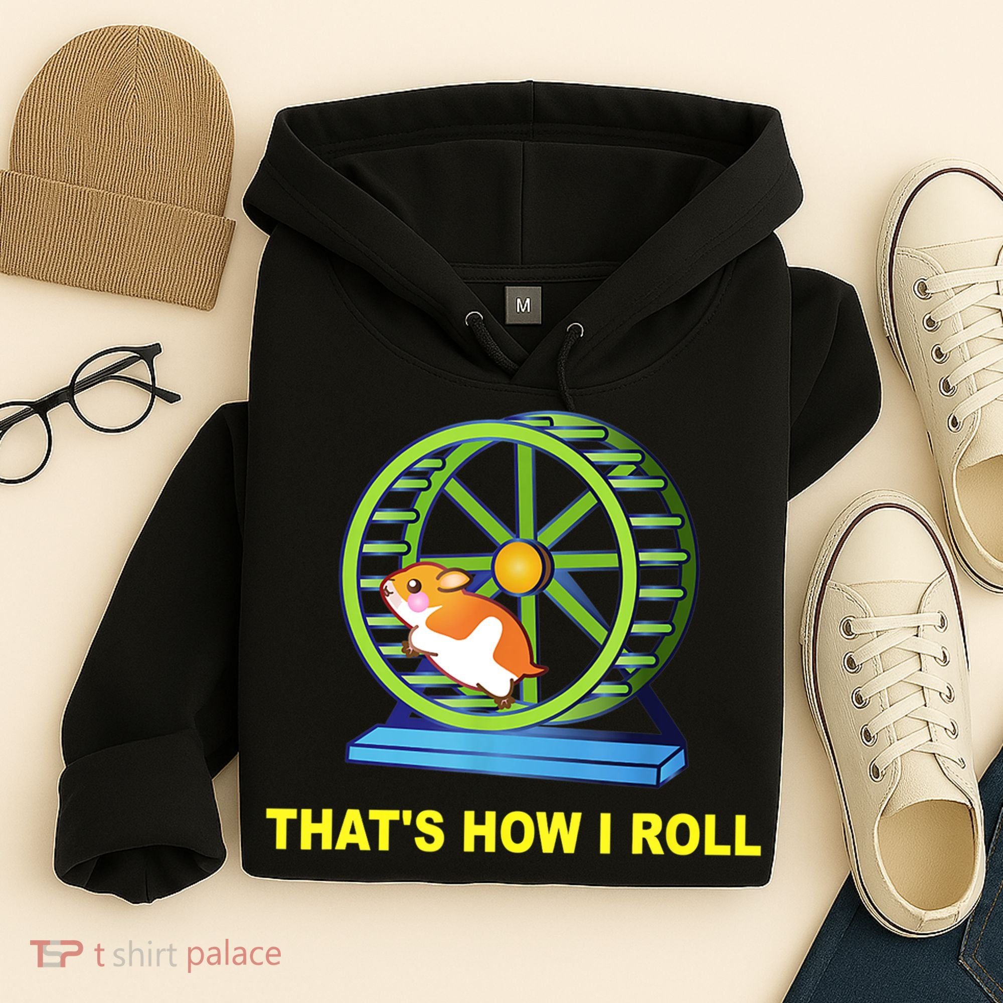 Hamster This Is How I Roll Hamster Wheel Shirt Gift TShirt Hoodie