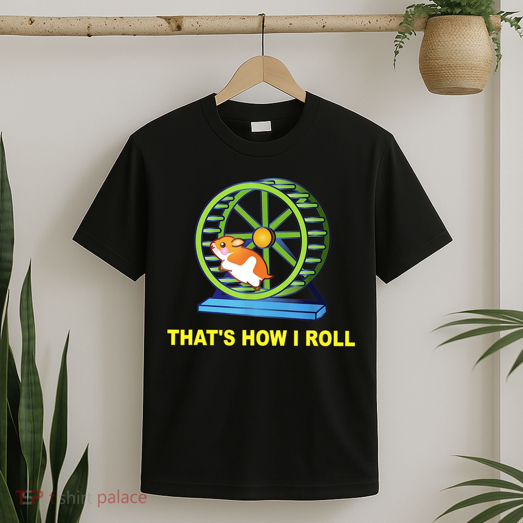 Hamster This Is How I Roll Hamster Wheel Shirt Gift TShirt T-Shirt
