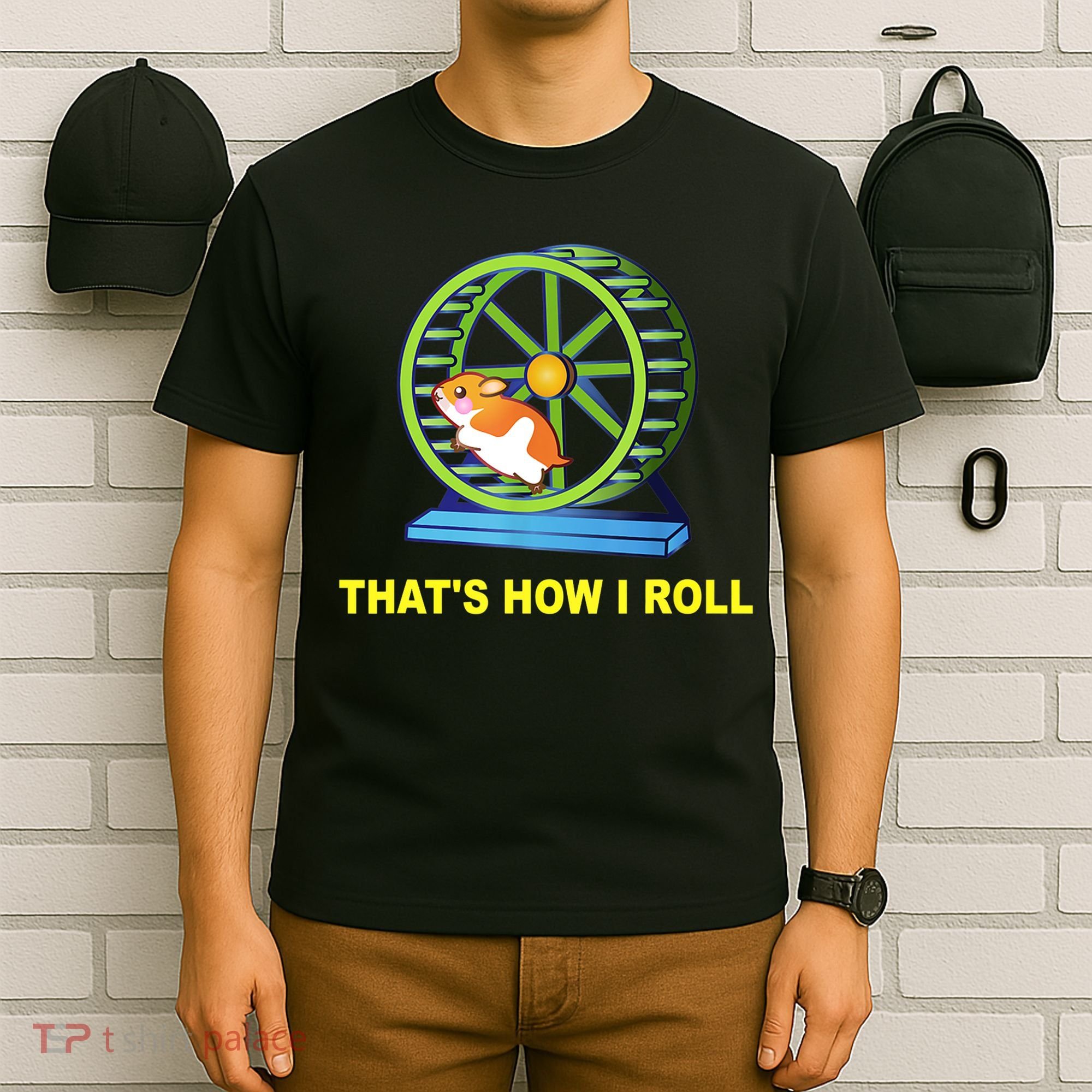 Hamster This Is How I Roll Hamster Wheel Shirt Gift TShirt T-Shirt
