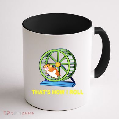 Hamster This Is How I Roll Hamster Wheel Shirt Gift TShirt Coffee Mug back