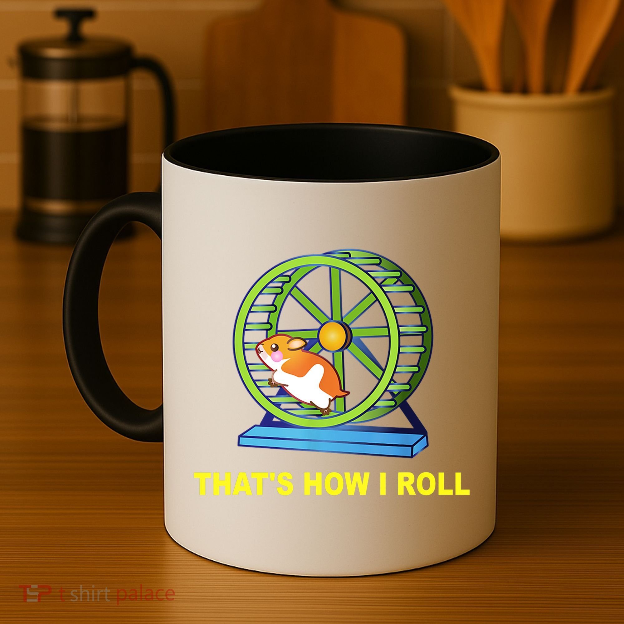 Hamster This Is How I Roll Hamster Wheel Shirt Gift TShirt Coffee Mug