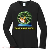Hamster This Is How I Roll Hamster Wheel Shirt Gift TShirt Women's Long Sleeve Shirt thumb 0
