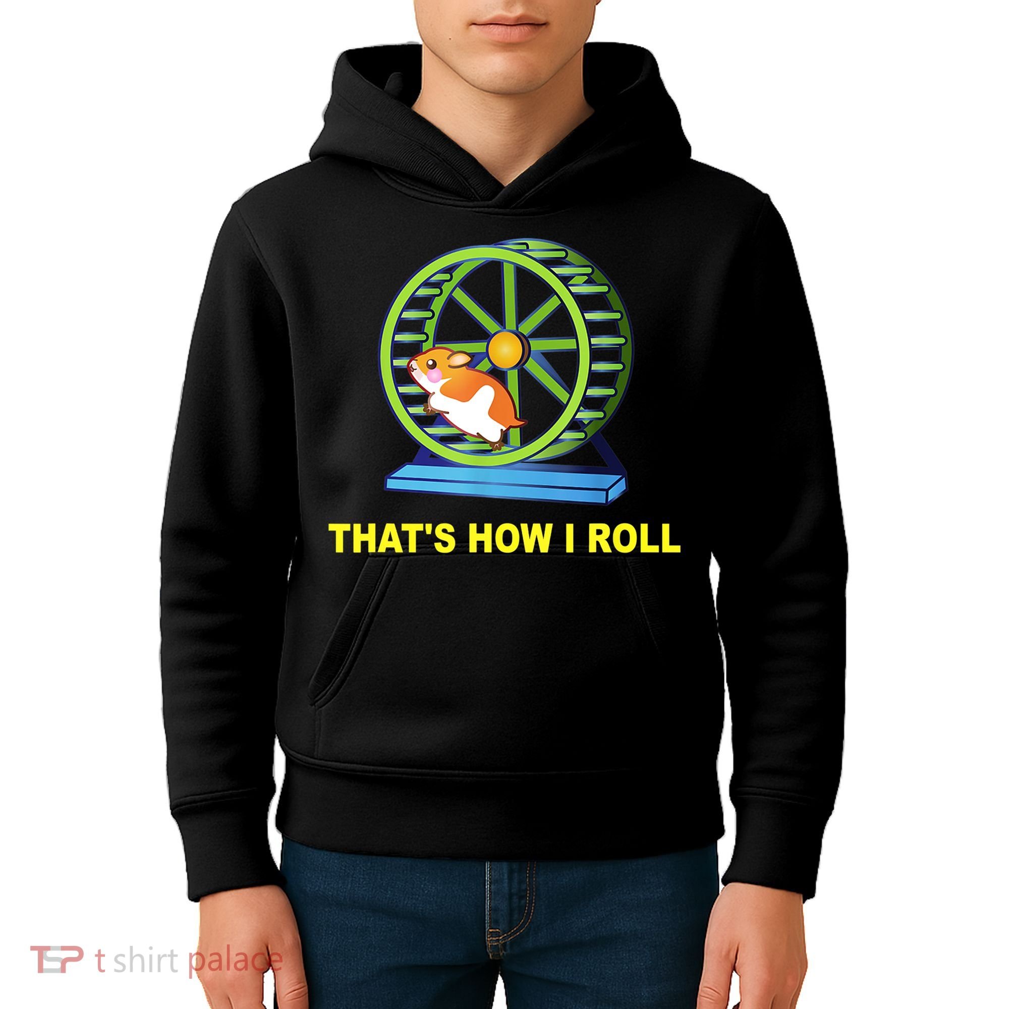 Hamster This Is How I Roll Hamster Wheel Shirt Gift TShirt Kids Hoodie