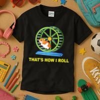 Hamster This Is How I Roll Hamster Wheel Shirt Gift TShirt Kids T-Shirt thumb 3