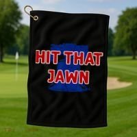 Hit That Jawn Philadelphia Baseball Golf Towel thumb 1